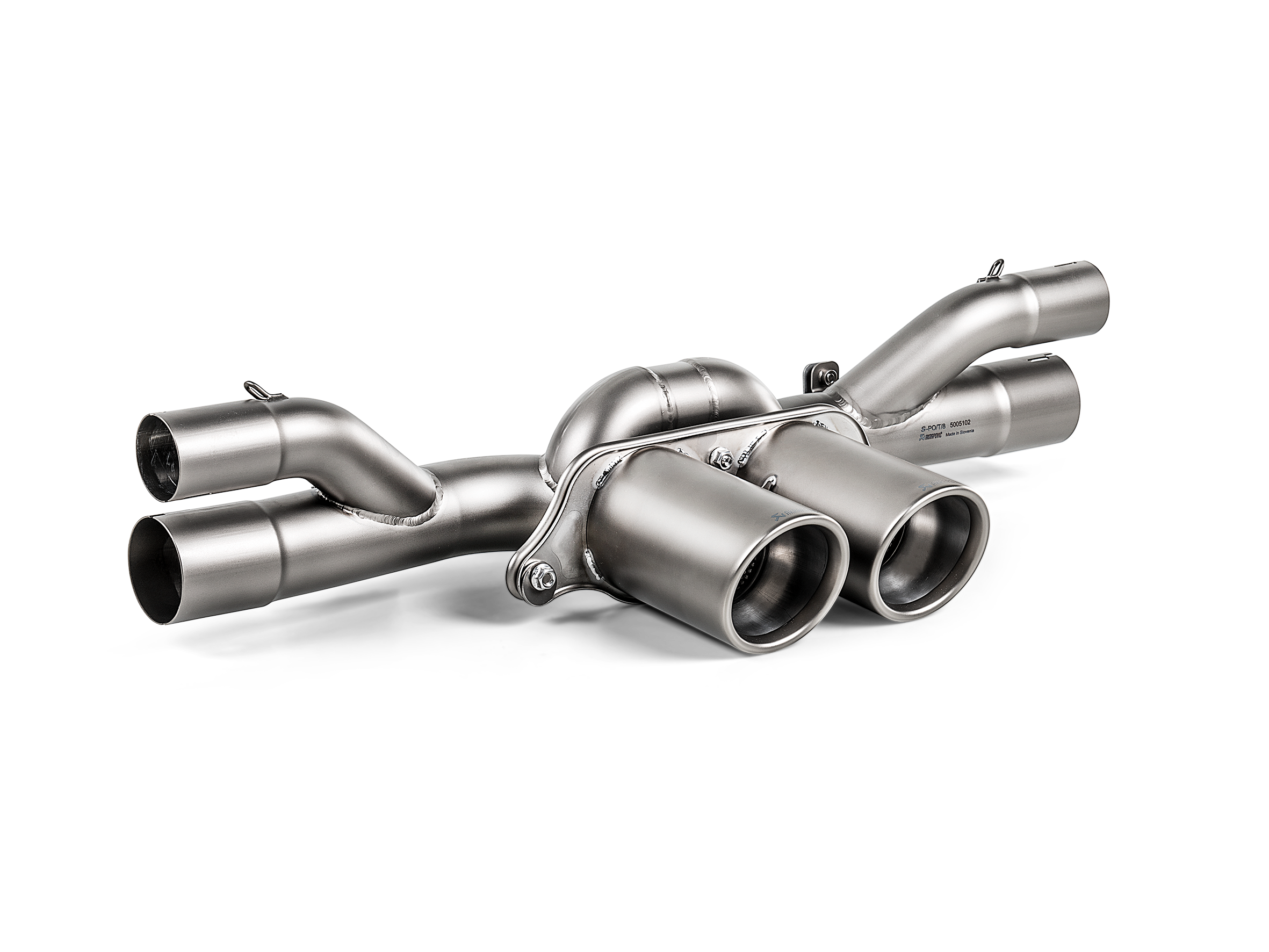 Akrapovic 2018 Porsche 911 GT3 (991.2) Slip-On Race Line (Titanium) w/o Tail Pipe Set on BOLTMotorsports